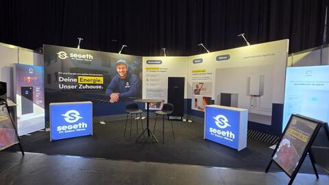 Messestand Elektrotechnik Segeth