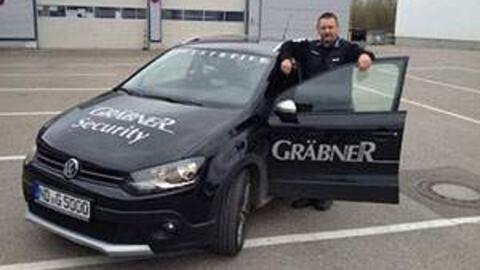 Gräbner Security GmbH – Mobiler Revierdienst und Sicherheitsstreife mit Firmenfahrzeug